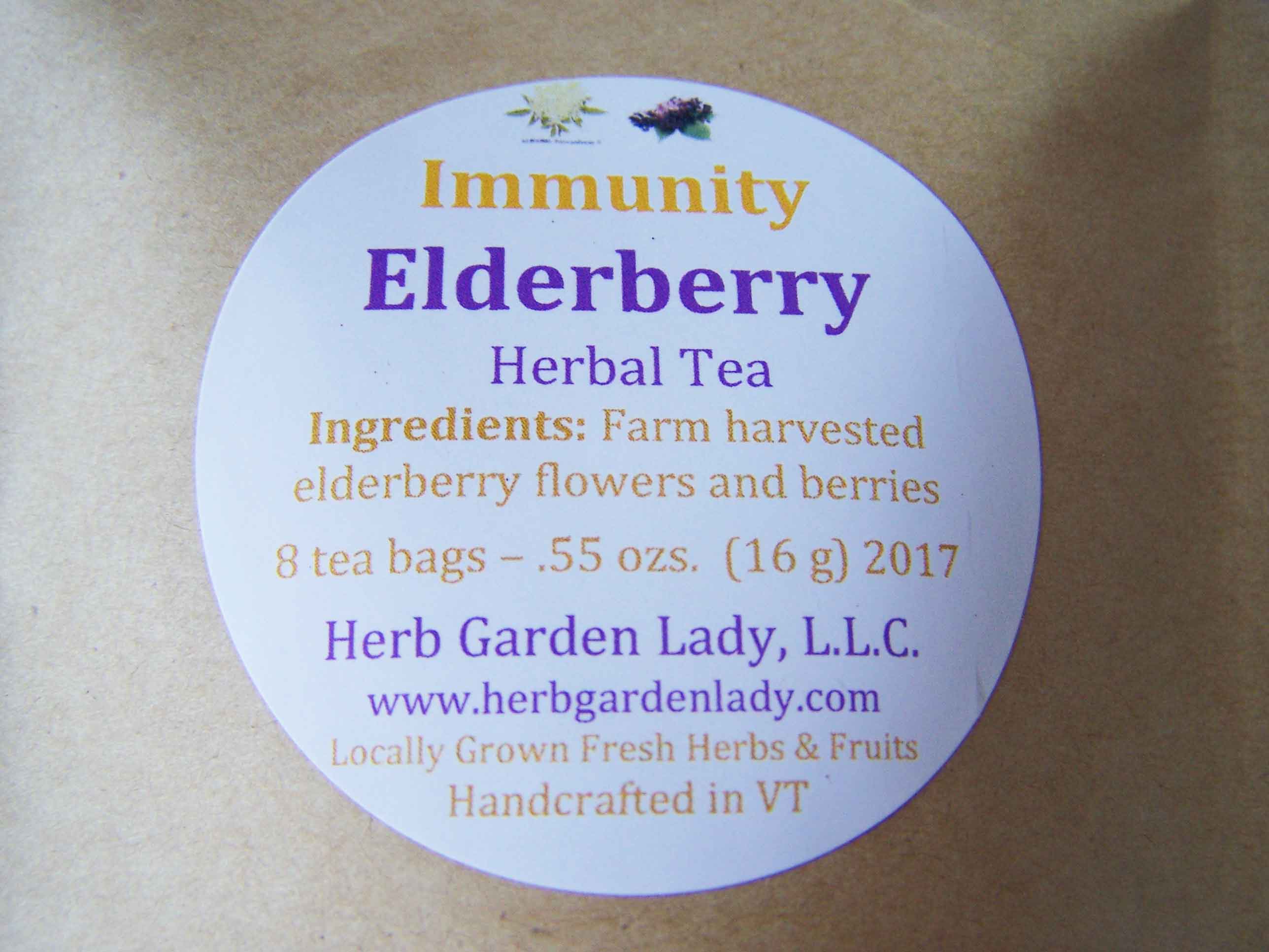 Elderberry tea by Herb Garden Lady, LLC